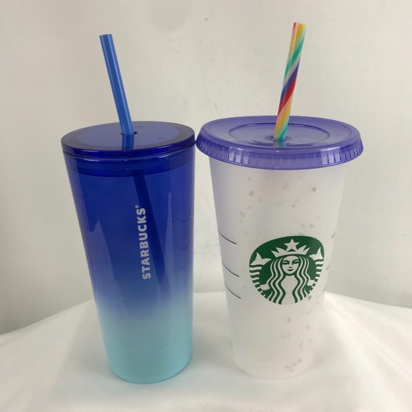 Starbucks Other - Starbucks Confetti & Glass Ombre Tumblers